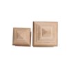 Embouts et finials carrés en bois naturel pour poteaux Embouts et finials carrés en bois naturel pour poteaux de clôture