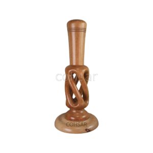 Wooden artificial flower vase