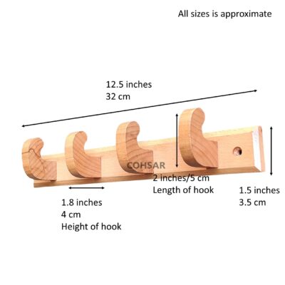 wooden wall hook