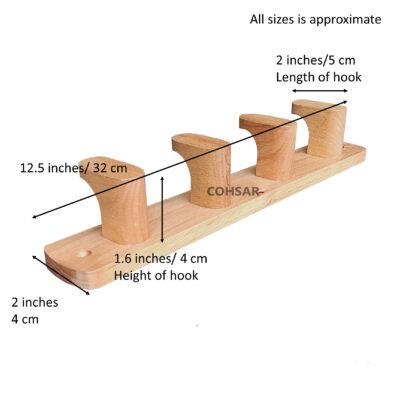 wooden wall hook