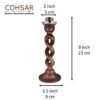 wooden handmade candle stand