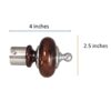 wooden curtain finials