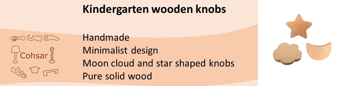 wooden kindergarten knobs