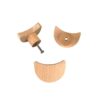 Wooden moons shaped knobs Wooden moons shaped knobs
