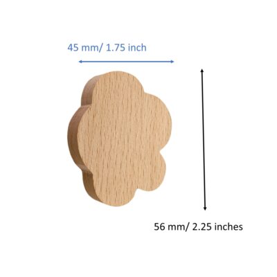 Wooden cloud shape furniture knobs