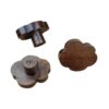 Boutons en bois polis mats foncés en forme de nuage pour chambres d'enfants