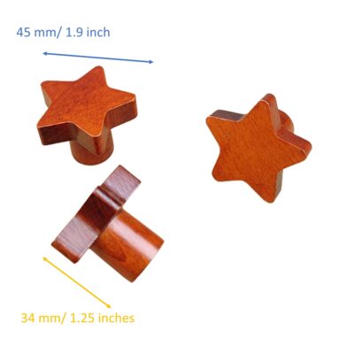star shape kids furniture knobs