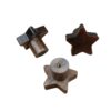 Dark matte polish Star-Shaped Wooden Knobs Dark matte polish Star-Shaped Wooden Knobs