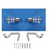 Set de supports de rideau et embouts en acrylique Set de supports de rideau et embouts en acrylique transparent