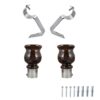 Wooden Curtain Brackets and Finials Wooden Curtain Brackets and Finials
