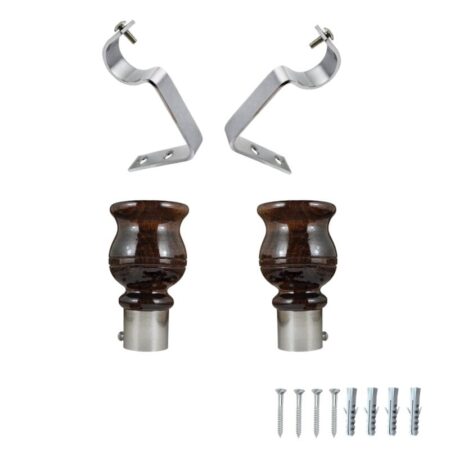 Wooden Curtain Brackets and Finials