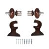 Premium Curtain Brackets and Finials Premium Curtain Brackets and Finials