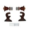 Decorative Curtain bracket and finials 4pcs set Decorative Curtain bracket and finials 4pcs set