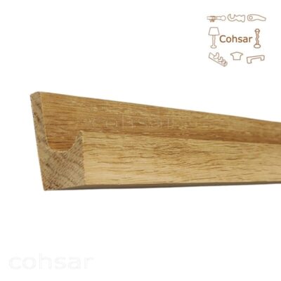Natural Wooden J Profile Handles 8-48