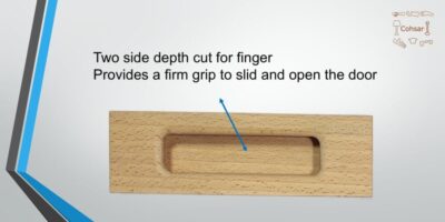 Wooden Recessed Handles 4-48 in Premium Wood Recessed Flush Door Pull Sliding Barn Door