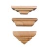 Pack of 3 pieces, Handmade Floating Wood Wall Shelf,  Plant Shelf, Wall Mounted Shelf for Kitchen Bathroom