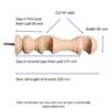 Handmade Wooden Square and round Brackets for Curtain Rods & Towel Rods - Pack of 1 piece, Only brackets
