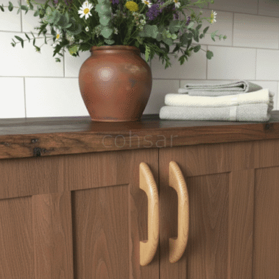 Poignée de porte en bois chêne élégante Poignée de porte en bois chêne élégante – Parfaite pour les armoires